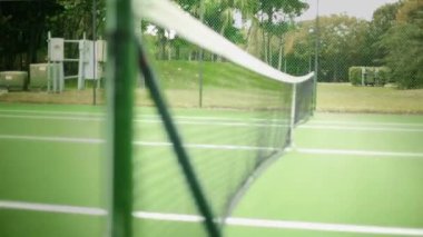 Mahkeme içinde Tenis Kortu Net gün ışığı atış