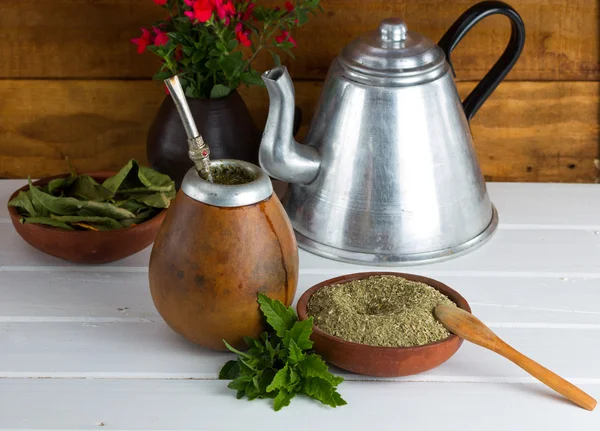 Yerba 메이 트 전통적인 latinamerican 차 — 스톡 사진