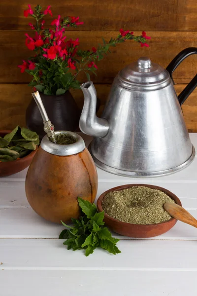 Yerba mate latinamerican παραδοσιακό τσάι — Φωτογραφία Αρχείου