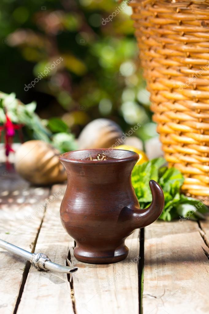 Herb mate - traditional tea of Latin America