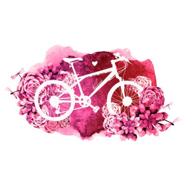Suluboya lezzetli tasarım whith Bisiklet 