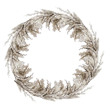 Suluboya hububat çelenk