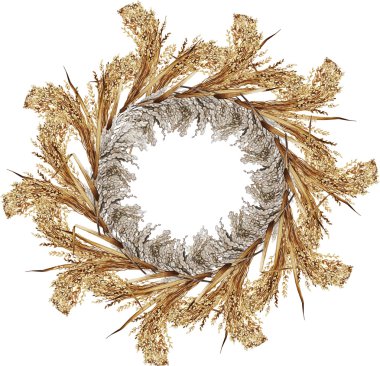 Suluboya tahıl çelenk