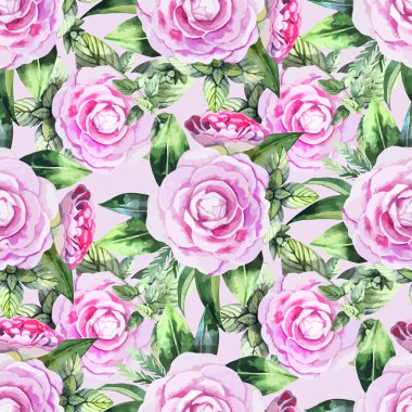 Suluboya kamelya seamless modeli