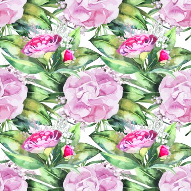 Suluboya kamelya seamless modeli