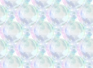 Suluboya sabun köpüğü desen