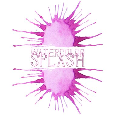 Pembe suluboya sıçraması.