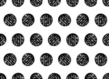 Grafik taranmış daireler desen