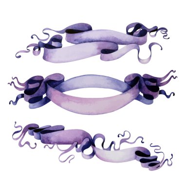 Mor suluboya şerit kümesi