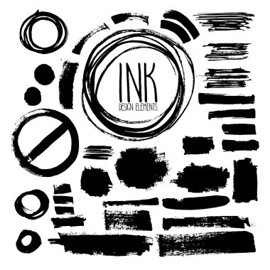 Mürekkep grunge lekeleri