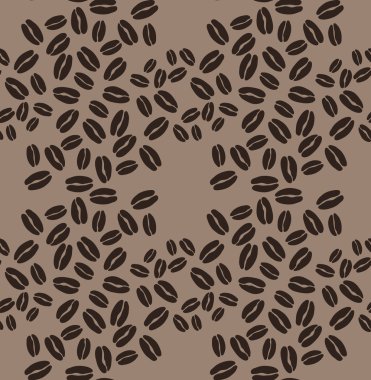 Grafik kahve çekirdekleri desen