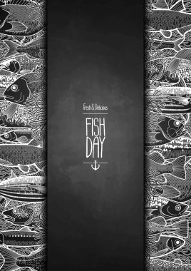 Graphic ocean fish design
