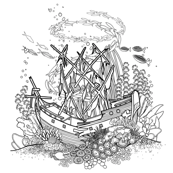 picture Sunken Ship Underwater Shipwreck Drawing 1 080 sunken vector images free