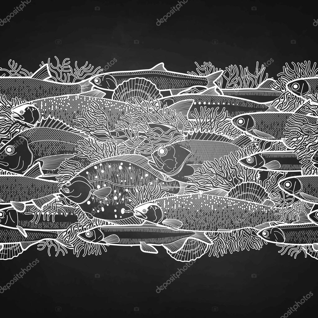 Download Graphic ocean fish border — Stock Vector © homunkulus28 ...