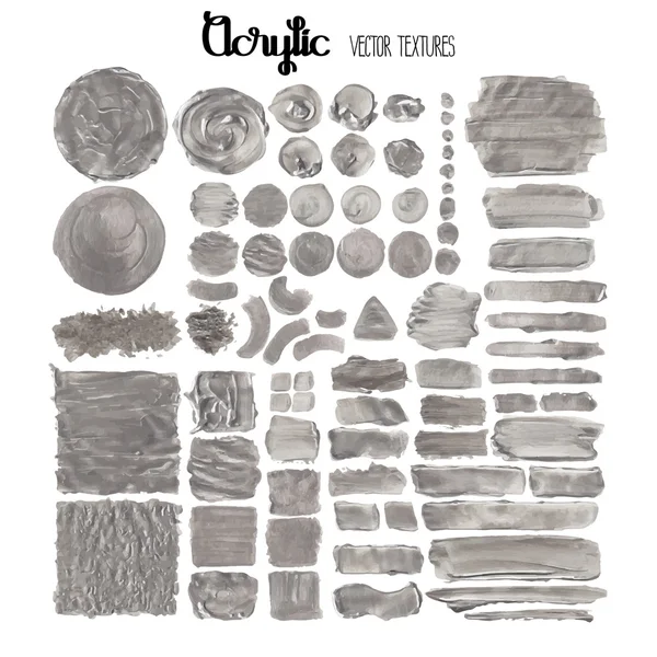 Collection de textures acryliques — Image vectorielle