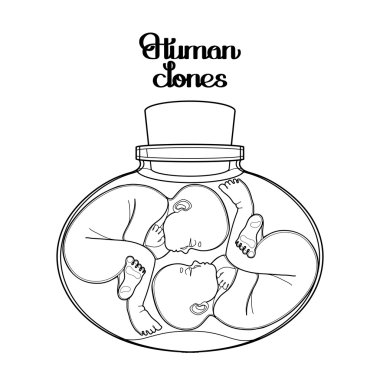 Cam şişede grafik fetus