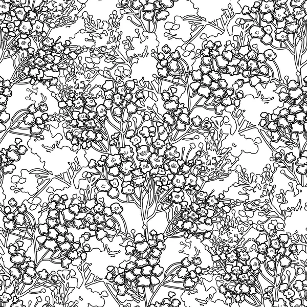 Motif graphique gypsophila — Image vectorielle