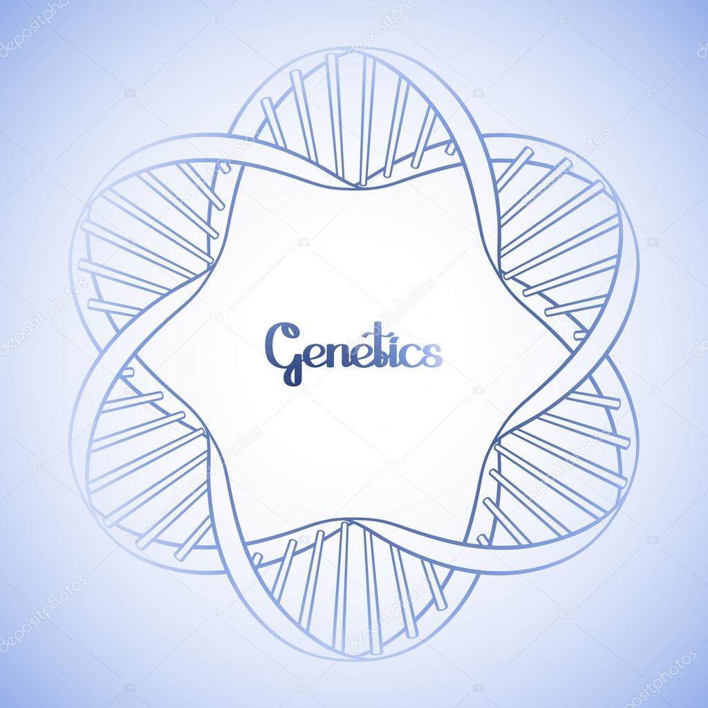 Cornice grafica cerchio del dna Scheda medica di vettore Disegno di pagina di libro da colorare per adulti e bambini — Vettoriali di homunkulus28