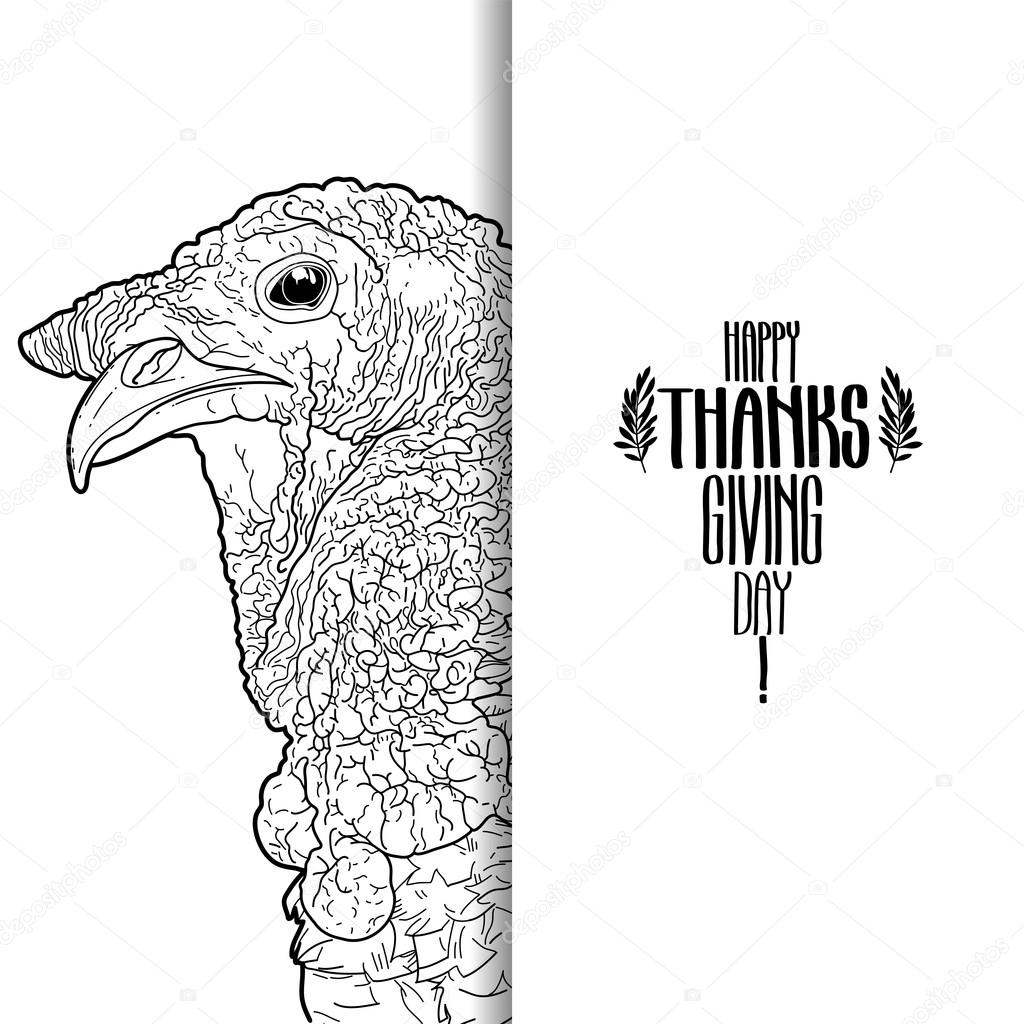 Graphic design with turkey