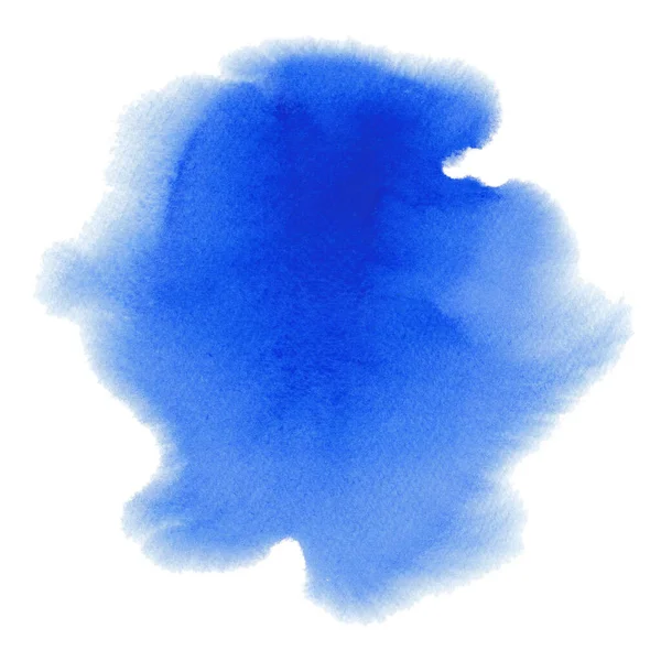 Hand painted abstract background of blue watercolor teture. — Stock Photo, Image