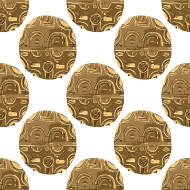 Vintage kalkanların tekrarlanan kusursuz deseni