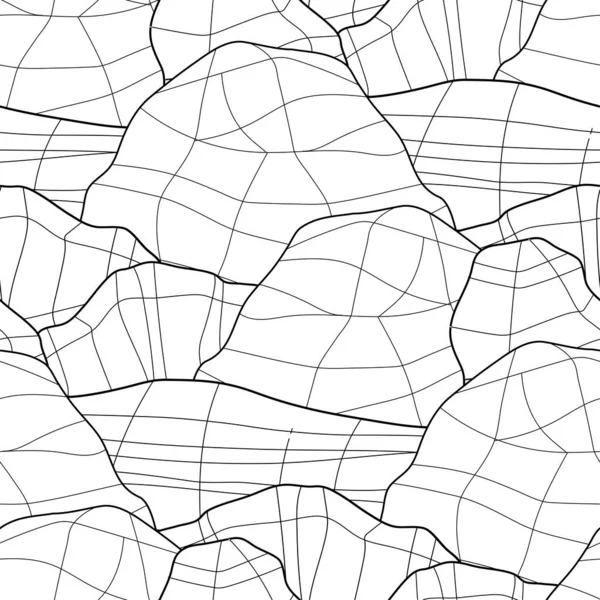 Grafiska upprepade sömlösa mönster av belagda stenar. — Stock vektor