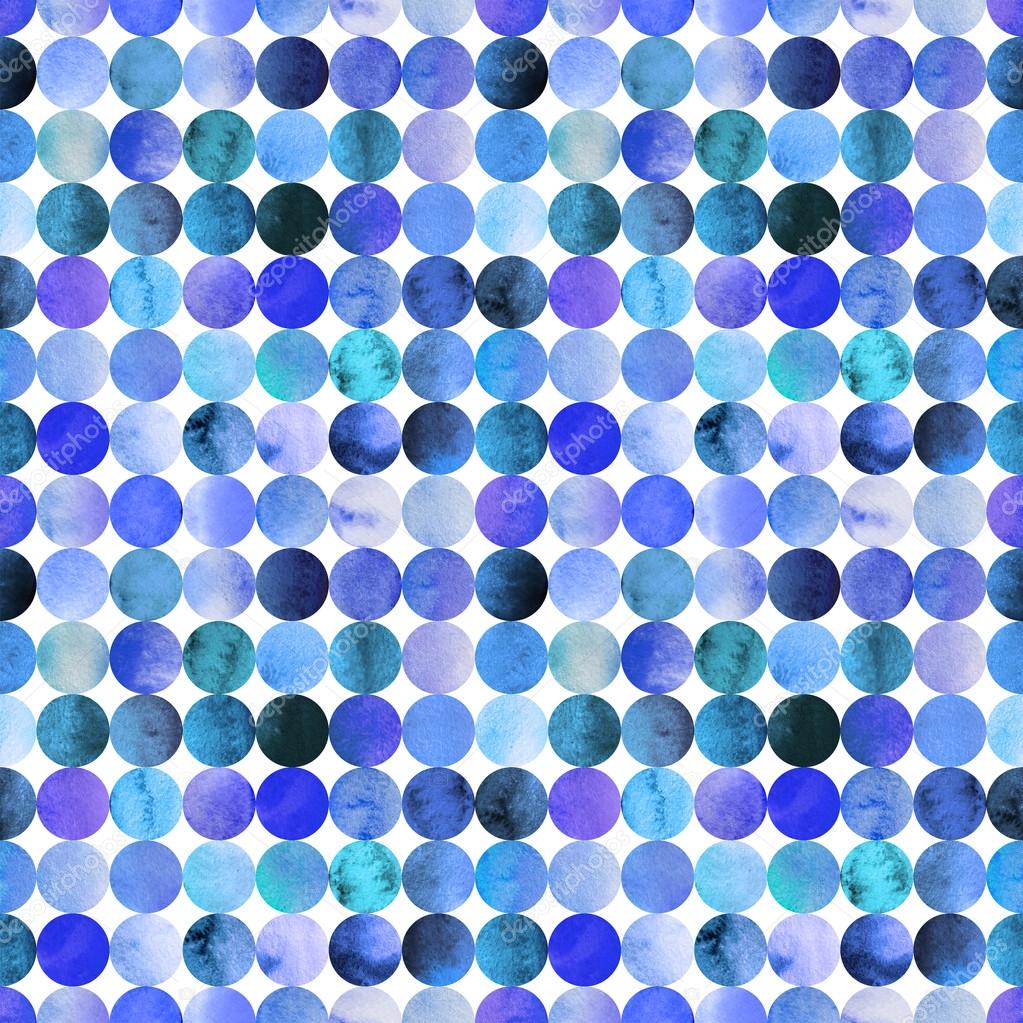 Abstract watercolor pattern with circles