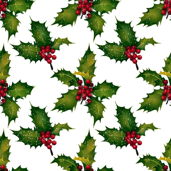 Vektör holly - Dikişsiz desen
