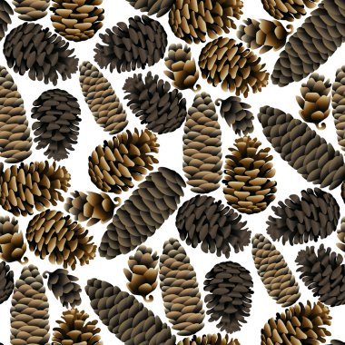Çam kozalakları seamless modeli