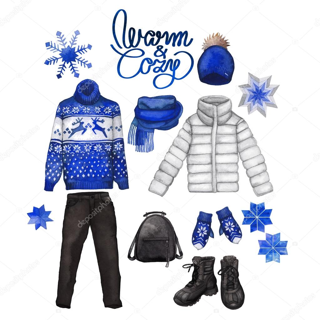 Winter Clothing Stock Illustrations – 143,908 Winter Clothing
