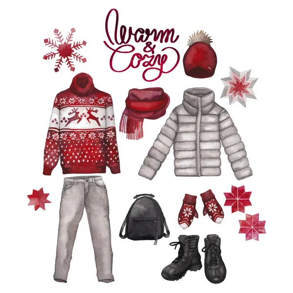 100,000 Winter clothes vector Vector Images