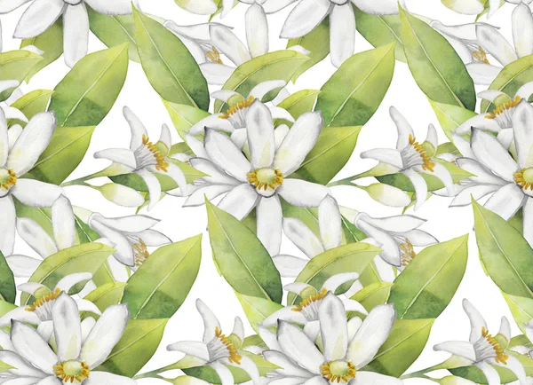 Watercolor lemon pattern — Stock Photo, Image