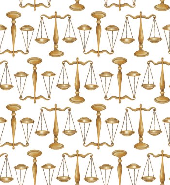 Sulu Boya desen altın teraziler ile