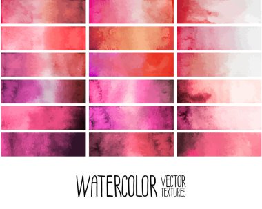 Kırmızı sulu boya degrade dikdörtgen