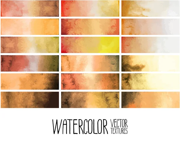 Ocher watercolor gradient rectangles — Stock Vector