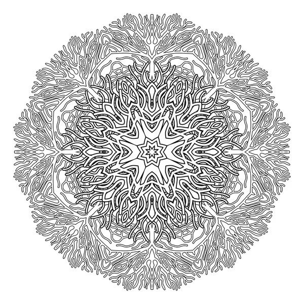 Grafické korálový kruh ornament — Stockový vektor