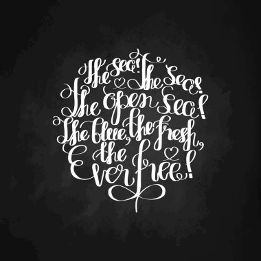 Graphic ocean quote