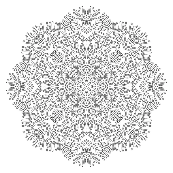 Ornement de cercle de corail graphique — Image vectorielle