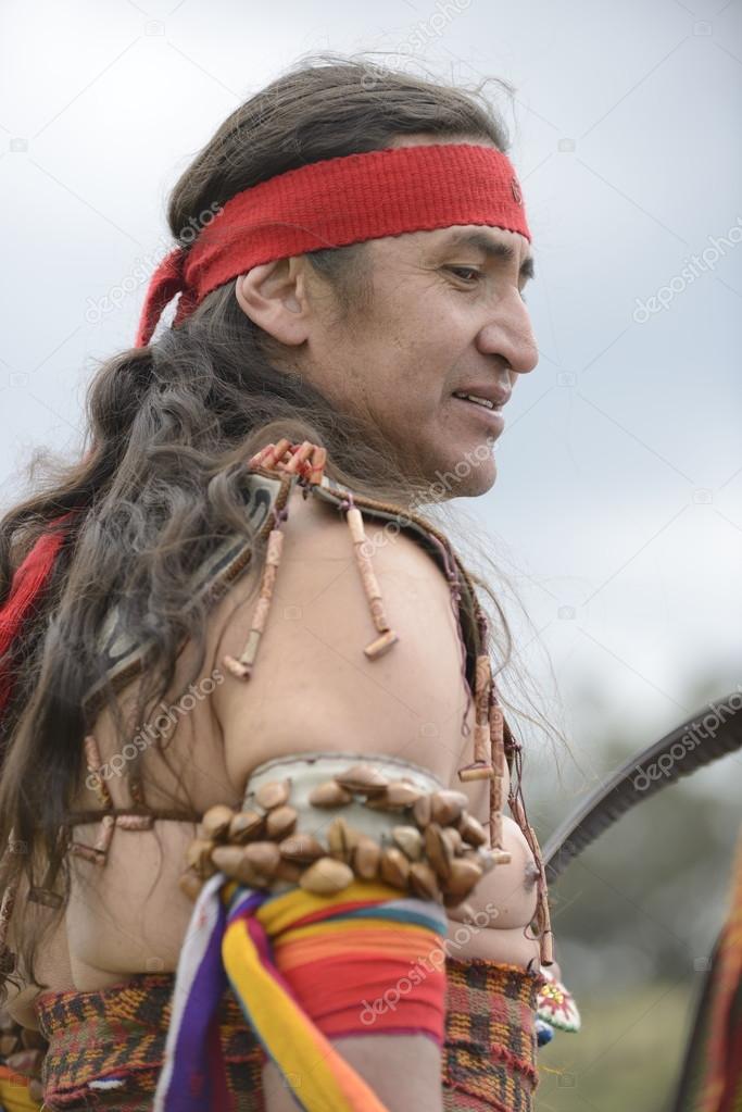 Indian man celebrating soltstice.