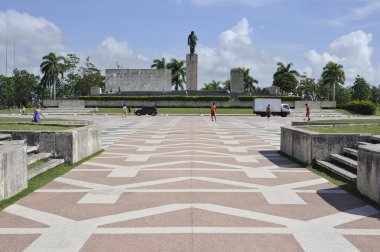 che Guevara'nın mezarına santa clara, cuba.