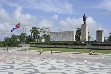 che Guevara'nın mezarına santa clara, cuba.