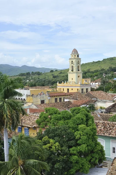 Trinidad, kilátással a városra, a háztetők. — Stock Fotó