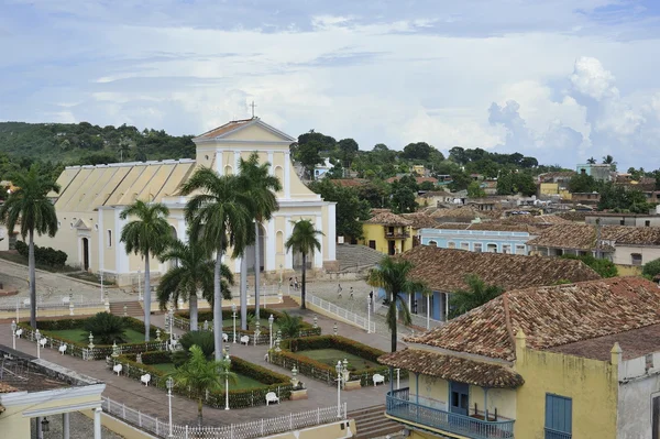 Trinidad, widok na miasto na dachach. — Zdjęcie stockowe