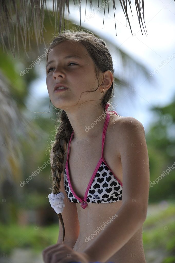 Teenager in swimsuit. Stock Photo by ©kertis81 94352240