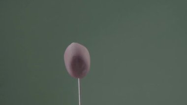 Krom anahtarı için yeşil ekran üzerinde döngü ile yer fıstığı döndürme