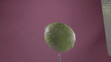 Renk tuşu için mor ekran üzerinde döngü ile limon döndürme