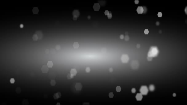 Defokussierte Lichter fliegen — Stockvideo