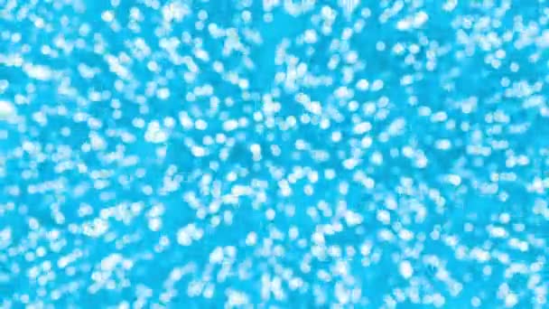 Blauwe sparkles gloeien — Stockvideo