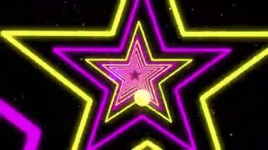 Yıldız neon çizgileri