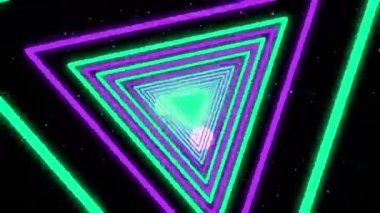 Enerji neon üçgenler